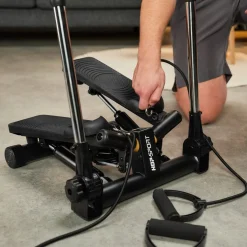 Stepper skrętny z ramionami HS-050S Norg czarny