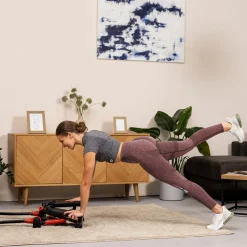 Stepper skrętny z ramionami HS-045S Slim czerwony