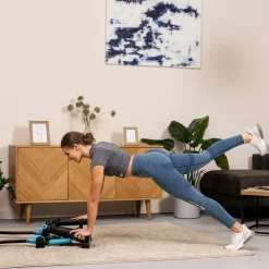Stepper skrętny z ramionami HS-045S Slim niebieski