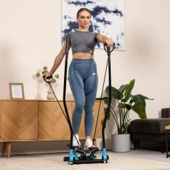 Stepper skrętny z ramionami HS-045S Slim niebieski
