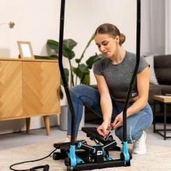 Stepper skrętny z ramionami HS-045S Slim niebieski