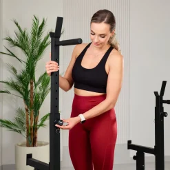 Stojaki pod sztangę HS-1009L regulowane z asekuracją