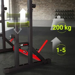 Stojaki pod sztangę HS-1009L regulowane z asekuracją