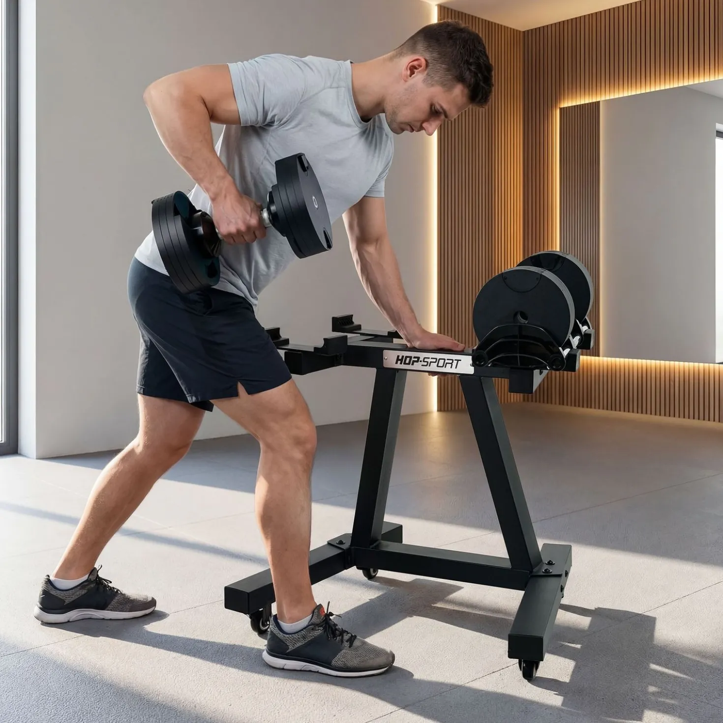Stojak na hantle regulowane HS-3040A