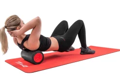 Wałek roller do masażu EPE 30cm czarno-czerwony