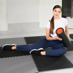 Wałek roller do masażu EPE 45cm czarno-czerwony