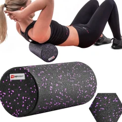 Wałek roller do masażu EPP pełny 33cm fioletowy