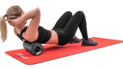 Wałek roller do masażu EPP pusty 33cm czarno-biały