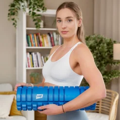 Wałek roller do masażu EVA 45cm niebieski