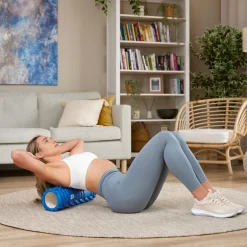 Wałek roller do masażu EVA 45cm niebieski