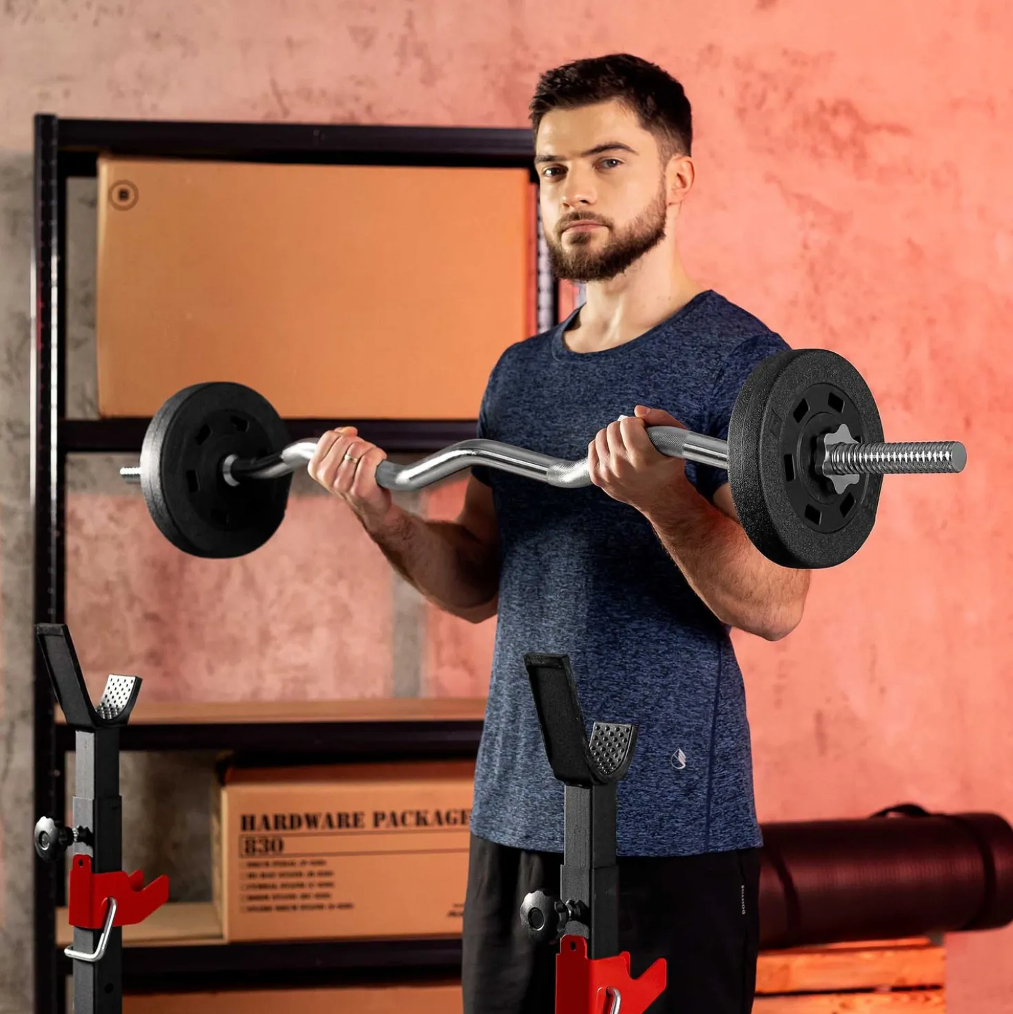 Zestaw gryfów 218cm + 120cm lekko łamany
