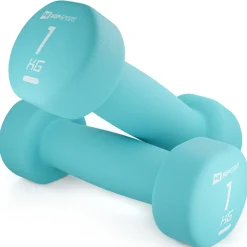 Zestaw hantelek żeliwnych neoprenowych 2x1kg