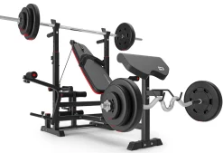 Zestaw kulturystyczny Premium 75kg z ławką hs-1075