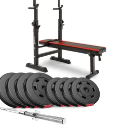 Zestaw kulturystyczny Premium 39kg z ławką HS-1080
