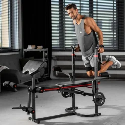 Zestaw kulturystyczny Premium 38kg z ławką HS-1065