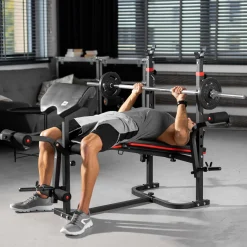 Zestaw kulturystyczny Premium 38kg z ławką HS-1065