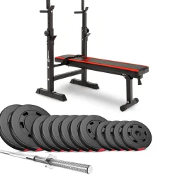 Zestaw kulturystyczny Premium 69kg z ławką HS-1080