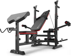 Zestaw kulturystyczny Strong 146kg z ławką HS-1075