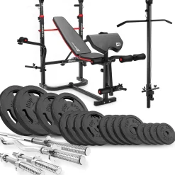 Zestaw kulturystyczny Strong 106kg z ławką HS-1065