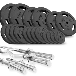 Zestaw kulturystyczny Strong 146kg z ławką HS-1055