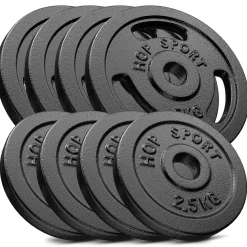 Zestaw obciążeń żeliwnych 30kg (4x5, 4x2.5)
