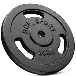 Zestaw obciążeń żeliwnych 90kg (2x20, 2x15, 2x10)