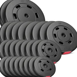 Zestaw obciążeń kompozytowych 90kg (2x10, 8x5, 8x2.5, 8x1.25)